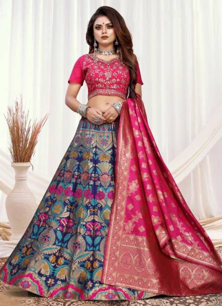 Pink Rama Raazi New Designer Ethnic Wear Exclusive Lehenga Choli Collection 11032